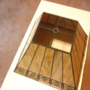 1 - Tiffany glass /lead  Style Lamp  shade